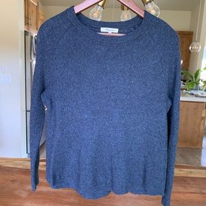 Madewell Navy Blue Alpaca Wool Crew Neck Sweater